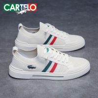 CARTELO ยี่ห้อแบน Sepatu Bepergian สีดำรองเท้าผ้าใบผู้ชายแฟชั่นหรูหราชายฤดูหนาวรองเท้าผ้าใบและรองเท้าสบายๆ