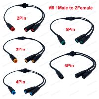 1Pcs M8 Y Splitter E-bike Cable M-8 2 3 4 5 6 Pin Wire 1Male to 2 Female Electric Bicycle Plug for Scooter Brake Signal Sensor