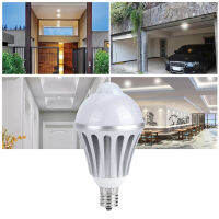 E17 AC85‑265V 9W Human Motion Sensor หลอดไฟ LED เหนี่ยวนำหลอดไฟสำหรับทางเดินในห้องนอน