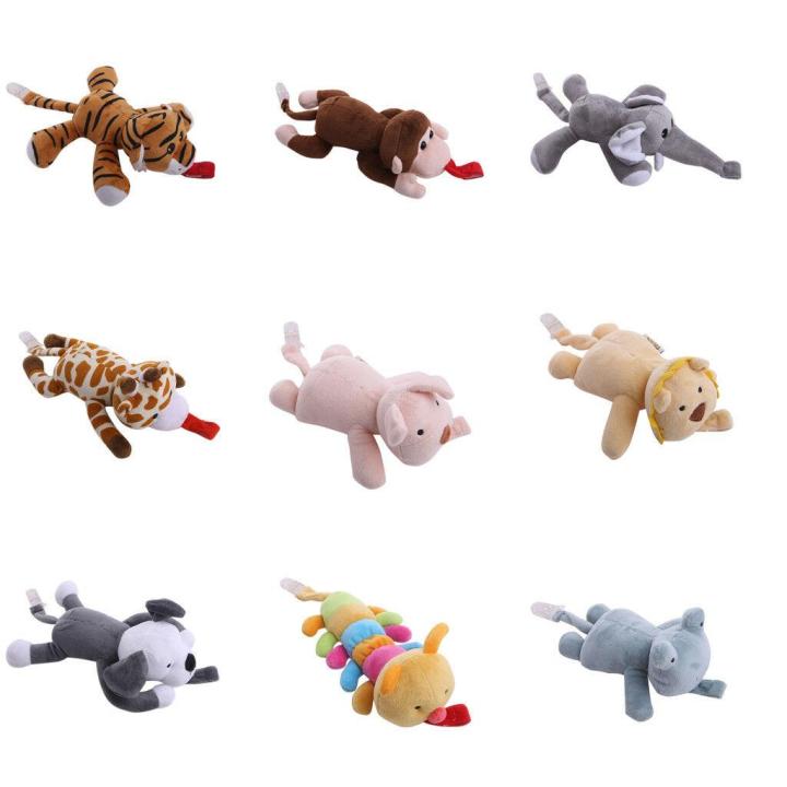 baby-girl-boy-dummy-pacifier-chain-clip-animal-soft-toys-plush-holders