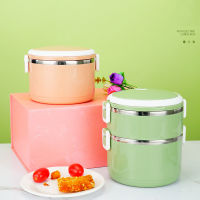 2022 Mini heated electric lunch box 2-layer portable steamer cooking container meal lunch box warmer