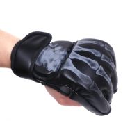 2x Muay Thai Training Half Finger Gloves Printing Thickened Sports Boxing Gloves