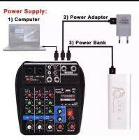 SOUND MILAN มิกเซอร์ MINI 4-channel  มีBluetooth MP3 USB SD รุ่น EQ-5502  KBT AUDIO