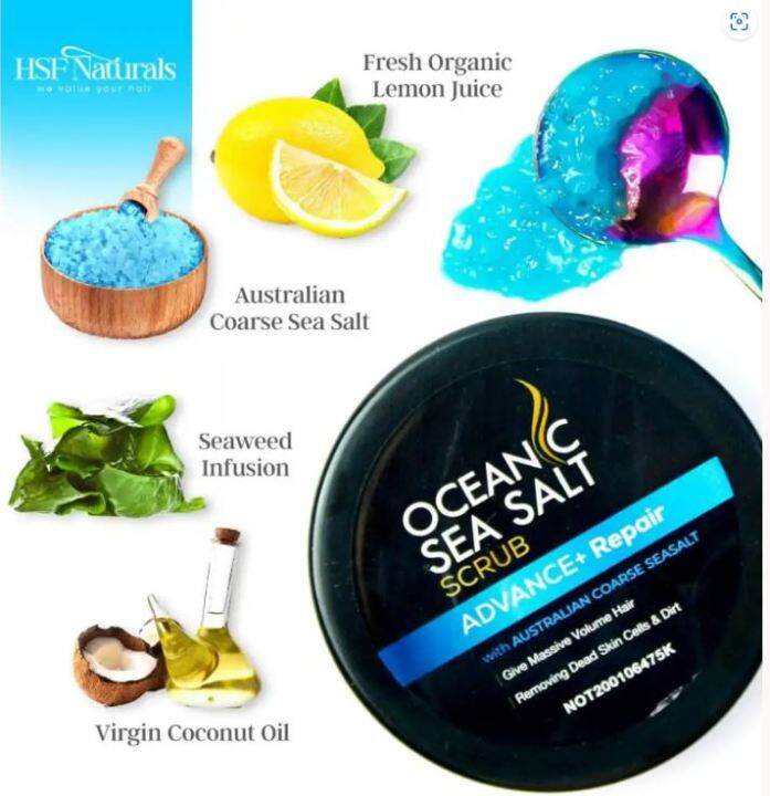 HAIR OCEANIC HSF SEA SALT SCRUB Lazada