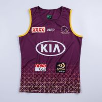 ขายเสื้อคุณภาพดีที่สุด Rugby Singlet 2020 Brisbane Broncos Singlet Rugby Vest