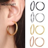 【CC】 silver Gold Hoop Earrings Round Earring 25mm/20mm/11mm