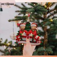 MKJIUHGG Navidad ของตกแต่งวันคริสต์มาส อะคริลิค เครื่องประดับสำหรับตกแต่ง จี้ต้นคริสต์มาส 2024 ดีไอวาย จี้ห้อยรถ บ้านในบ้าน