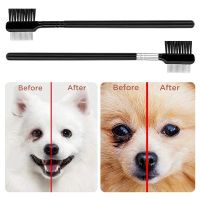 Double-headed Eyebrow Brush Beauty Makeup Dual-purpose Eyelash Brush Pet Eye Brush Pet Tear Stain Removal Comb Eye Beauty Brush