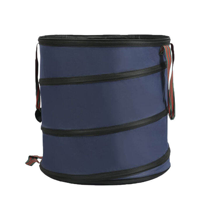 laundry-clutter-container-multi-purpose-portable-spring-bucket-cleaning-reusable-collapsible-lawn-oxford-cloth-garden-waste-bag