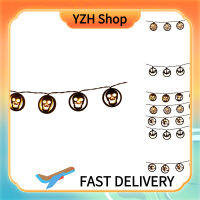 YZH Shop ไฟสาย LED ฮาโลวีนใช้แบตเตอรี่ทนทุกสภาพอากาศของตกแต่งฮาโลวีนสำหรับระเบียงในสวนสวนต้นไม้ในร่มกลางแจ้ง