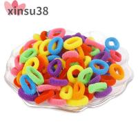 XINSU38 หนังยางมัดผม หลากสี เด็กผู้หญิง Scrunchies อุปกรณ์ตกแต่งผม ที่ยึดหางม้า แถบยาง ที่คาดผม แหวนผมเด็ก เชือกผูกผมสไตล์เกาหลี