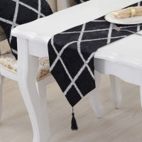 table cover Table Runner tablecloth เรียบง่ายทันสมัย โต๊ะรับประทานอาหารสไตล์ยุโรปธงโต๊ะกาแฟธงผ้าปูโต๊ะตู้วางทีวี ผ้าตกแต่งยาวสำหรับตู้รองเท้า