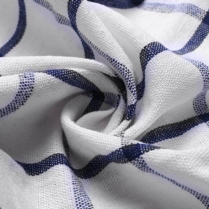 3piece-high-quality-blue-white-plaid-striped-tea-towel-kitchen-towel-napkin-table-cloth-100-cotton-woven-fabric