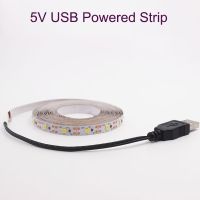 แบตเตอรี่3AA 5V USB แถบไฟ LED 2835 DC ยืดหยุ่นไฟ LED 50ซม. 1ม. 2ม. 3M สีขาว5ม. สำหรับไฟพื้นหลังทีวีไฟกลางคืนไฟแถบไฟ LED แถบไฟ