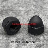 1/4 Inch Domed Nuts furniture screw end cover cap protector PP plastic acorn nuts thread arced protecting