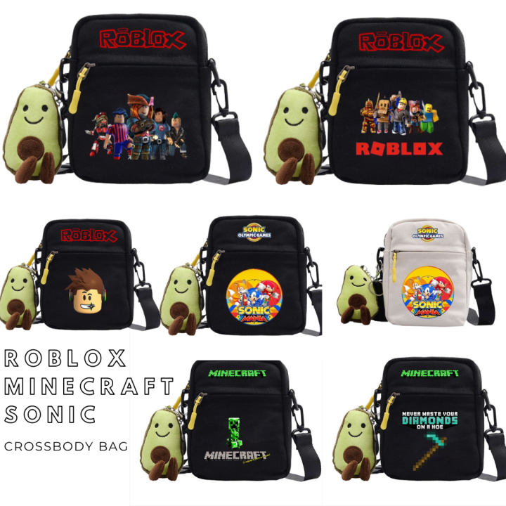 Minecraft Crossbody messenger bag Roblox sonic crossbody bag Lazada
