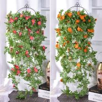 [COD] flower fake daisy hanging wall vine basket decoration