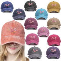 หมวกปักลายซากุระสำหรับผู้หญิง, Cherry Blossom, หมวก trucker, cotton Sun Visor, Her Gift
