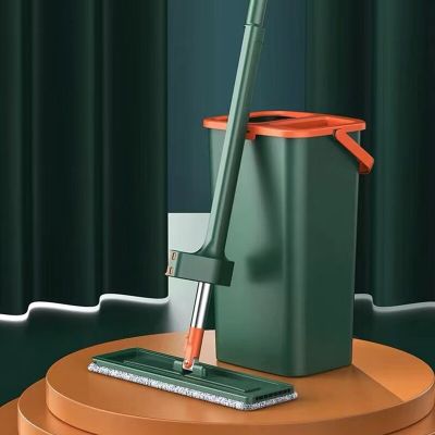 Mop magic Floor Squeeze mop with bucket flat bucket rotating mop for wash floor house home cleaning cleaner easy cleaning tool
