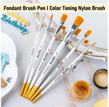 6pcs DIY Tool Pen Cake Icing Decorating Painting Brush Fondant Sugar Craft