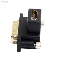 Jimier 90 Degree Down Angled DVI Male to HDMI Female Adapter for Computer HDTV Graphics Card