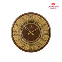 DOGENI นาฬิกาแขวน โดเกนี่ รุ่น WNW001DB สีน้ำตาลเข้ม ขนาด : Ø36.0 x หนา 3.5ซม. Wall Clock