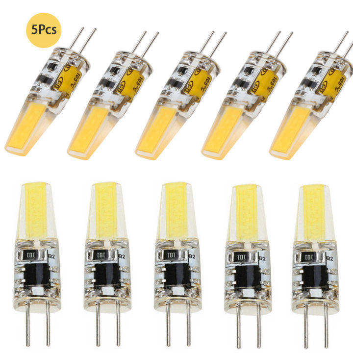 5pcs LED G4 Lamp Bulb AC DC Dimmable 12V 220V 6W COB SMD LED Lighting ...