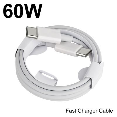 Original PD 60W Type-C to Type C Fast Charger Cable For Huawei P30 Samsung Xiaomi Redmi USB C Charging Cable Wire Accessories Wall Chargers