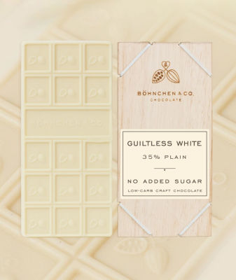 Guiltless White 35% - Plain (50g)  / ไวท์ช็อกโกแลต กลีทเล็ซไวท์ 35% เพลน / 50 กรัม
