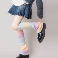 hotx【DT】 Gradient Knitted Socks Spice Wool Leg Cover Loose Fashion Ankle Warmer