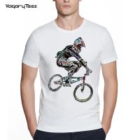 Bicycles S Print T Shirt Summer Men T-Shirt Bmx Downhill Biking Print Casual Unisex Streetwear Top Tee