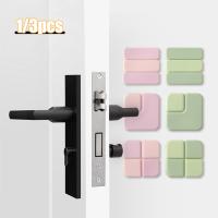 3pcs Door Handle Stoppers Wall Protector Silicone Door Bumpers with Strong Thickened Adhesive Shock Absorbent Door Knob Pad