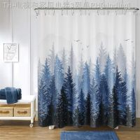 【CW】☜♂✹  Leaves Shower Curtain Print Extra with Hooks