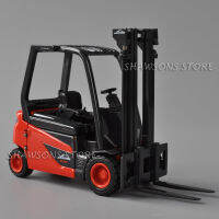 รถโฟล์คลิฟท์โมเดลทอย 1:25 Scale Diecast Metal Linde Battery Counterbalanced Forklift Truck Collectible