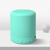 2021New Mini Smart Speaker Portable Bluetooth-compatible+FM MP3 Speaker Recharge Music Subwoofer Stereo Macaron Rainbow Candy