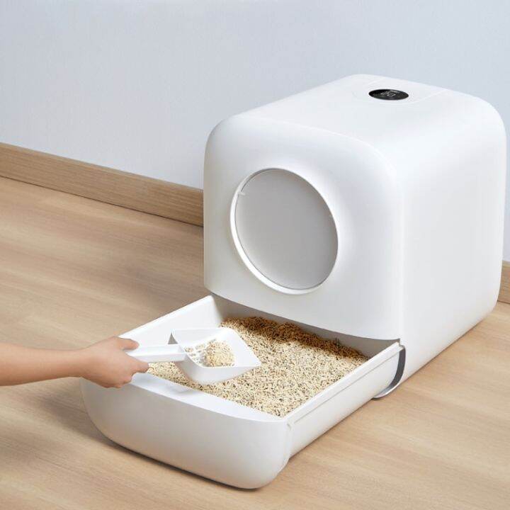Automatic Smart Cat Litter Box Self Cleaning Cat Toilet Deodorant Fully