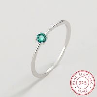 2022 NEW Classic Paraiba Round Emerald Sterling S925 Silver Couple Ring For Women Sapphire Engagement Anniversary Gift Jewelry