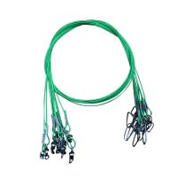 【CW】 50CM 150Lb Thicken Lead Wire Fishing Leaders With Swivels Snaps Tackle Accessories