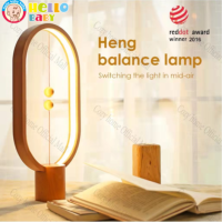 ?Hellobaby?พร้อมส่ง?ไฟสมดุลแม่เหล็ก โคมไฟตั้งโต๊ะสร้างสรรค์ ไฟกลางคืน LED เครื่องประดับตกแต่งห้องนั่งเล่นและห้องนอน