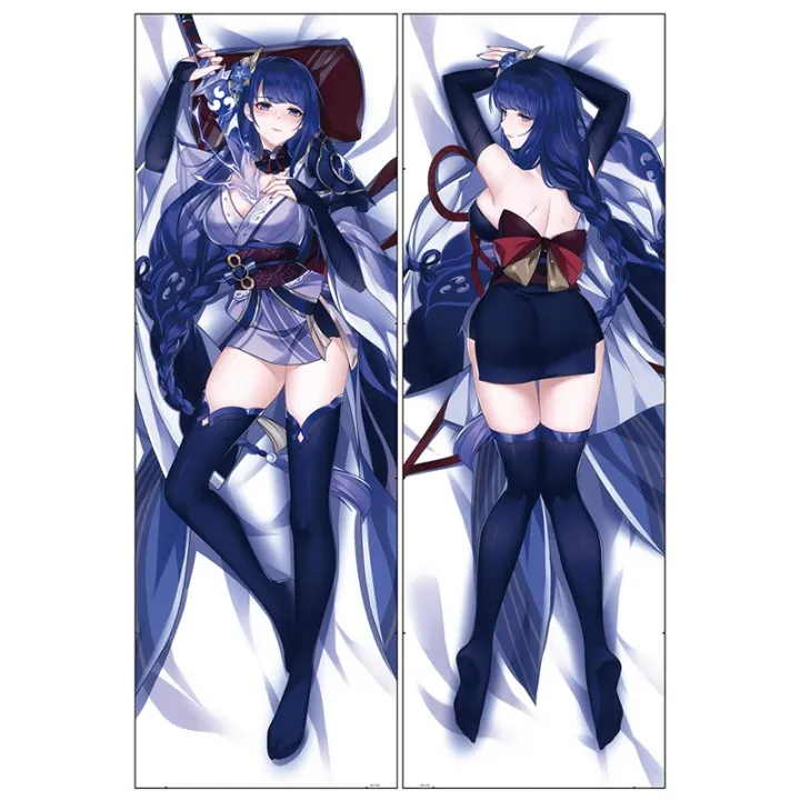 Genshin Impact Dakimakura Anime Inazuma Raiden Shogun Baal Pillowcase Bedding Pillow Customize