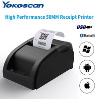 58MM USB+Bluet Thermal Receipt Printer High Speed Printing 80mm/sec  Compatible with ESC/POS Print Commands for restaurant 58A Fax Paper Rolls