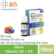 Gbon Vitamin D3 + K2 - Bổ sung Vitamin D3 cho cơ thể