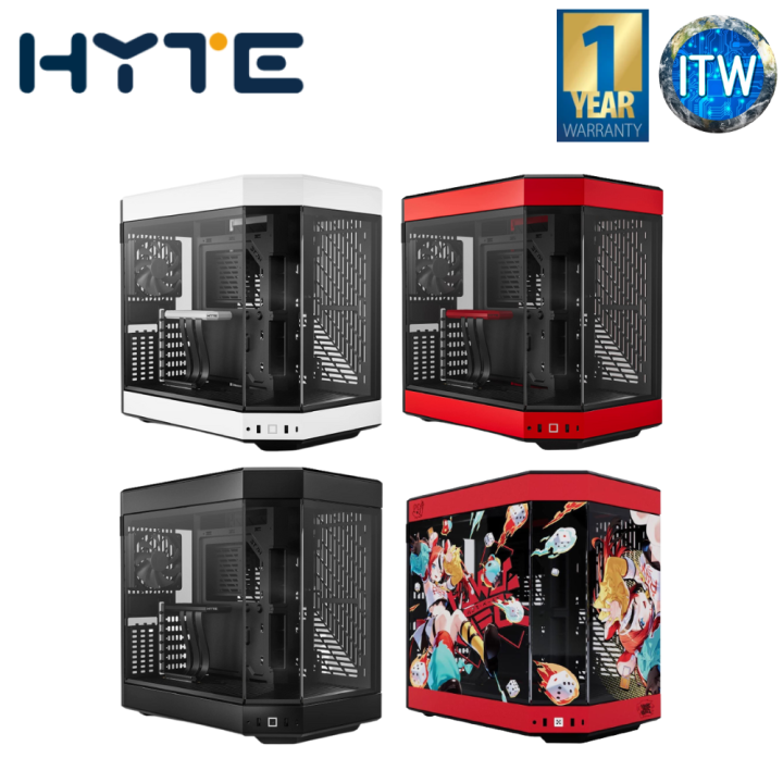 HYTE Y60 Modern Aesthetic Dual Chamber Panoramic Tempered Glass Mid ...