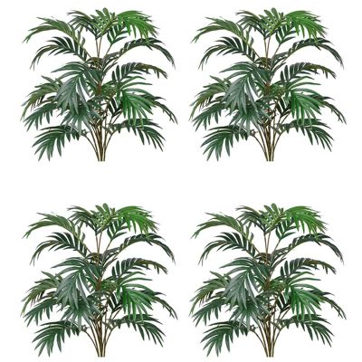 4X Artificial Palm Plant Leaf Artificial Fake Tropical Big Palm Leaf Artificial Plant