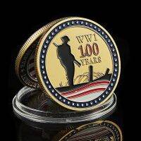 1918-2018 WWI 100th Anniversary World Challenge เหรียญที่ระลึกชุบทองของ USA Great Seal Medal-TIOH MALL