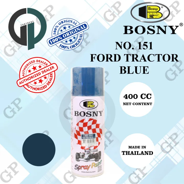 BOSNY SPRAY PAINT 151 Ford Tractor Blue ( MADE IN THAILAND
