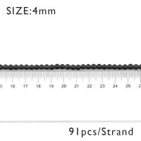 【❉HOT SALE❉】 changxiej0303636 Btfbes Aaa ลูกปัด Batu Obsidian สีดำด้านธรรมชาติลูกปัดทรงกลมสายคล้องแว่นตาลูกปัด4 6 8 10 12มม. ลูกบอล Diy ทำสร้อยข้อมืออัญมณี