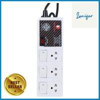 รางปลั๊กไฟ 3 ช่อง 4 สวิตซ์ ELECTON EP9-3405 5 ม.POWER STRIP ELECTON 3SOCKETS 4SWITCH EP9-3405 5M **ของแท้100%**