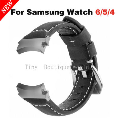 สำหรับนาฬิกา Samsung Galaxy 4/5/6ไม่มีช่องว่าง S Band 44Mm 40Mm Galaxy Watch 6 Classic 43MM 47MM 4 Classic 46Mm 42Mm Gapless สายหนังไม่มีช่องว่าง Correa สำหรับ Galaxy Watch 5 Pro 45มม.