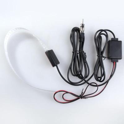 【cw】Universal AM FM Antenna Signal Amp Amplifier Car Radio Windshield Mount Amplifier Aerial Antenna Suitable For Cars Boats ！